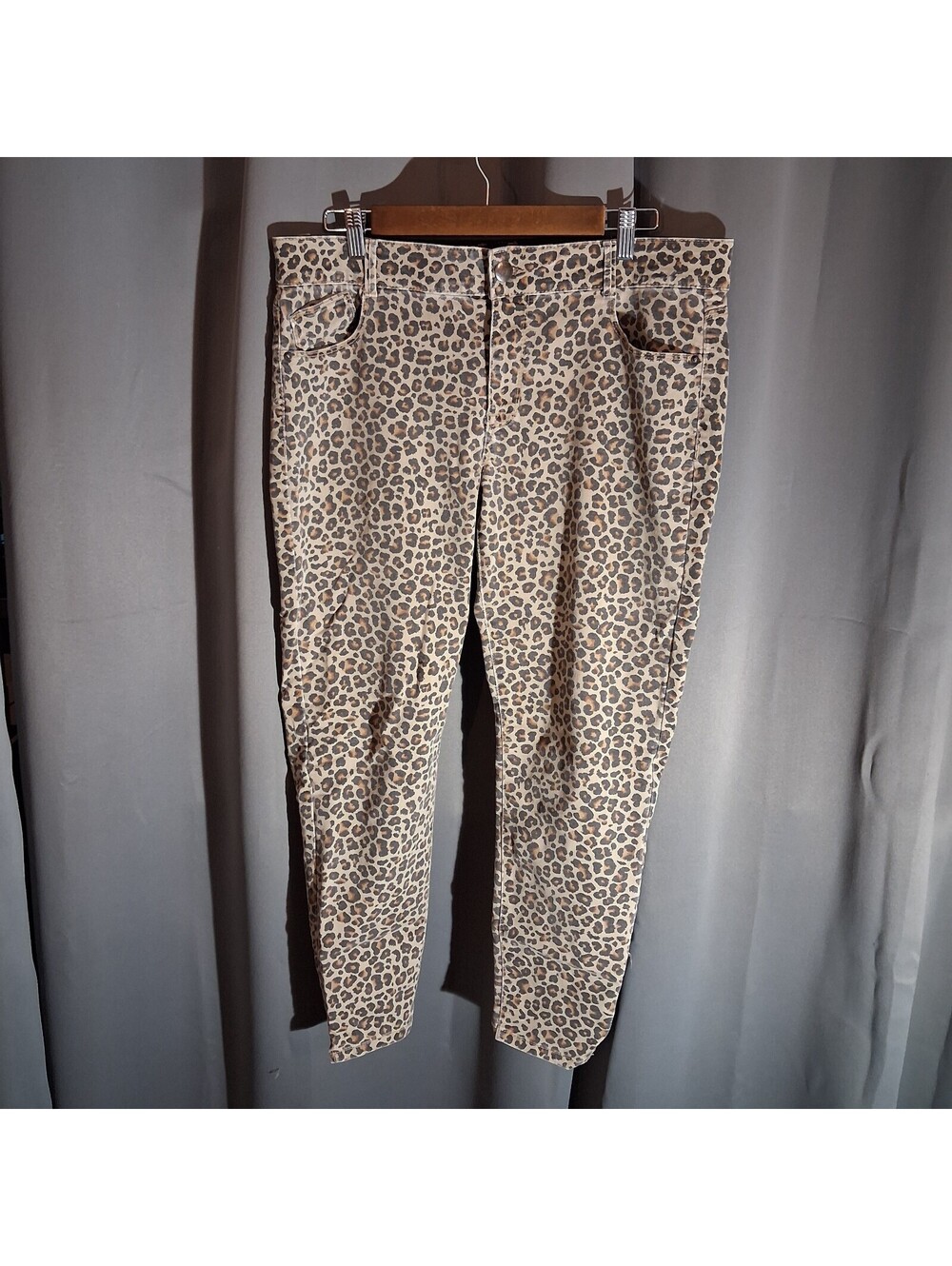 Knox Rose Women's Leopard Print Pants Size 16 - Picture 1 of 4